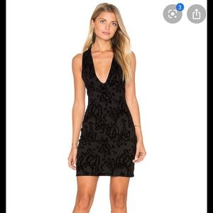 Free People - Velvet Body-Con Dress - Black - M
